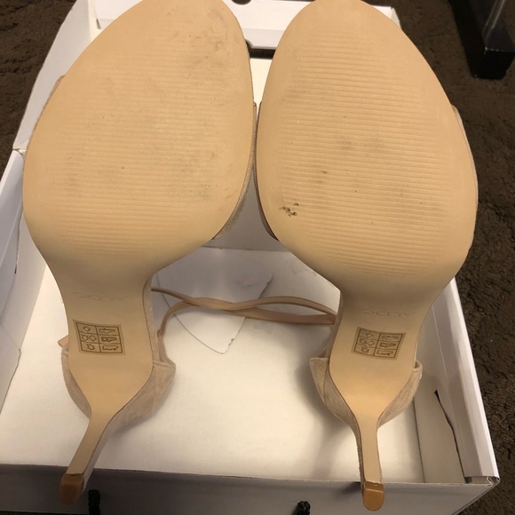 Neutral Beige Strap Heels - Picture 4 of 7